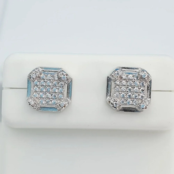 - "925 Sterling Silver Cubic Zirconia Earrings, U19254833 - Picture 3 of 11